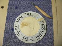 Fehlgeschlagen, Buchstaben liesen sich nicht schnitzen.